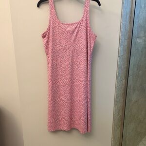 Columbia Pink and Blue Patterned Dress. Large